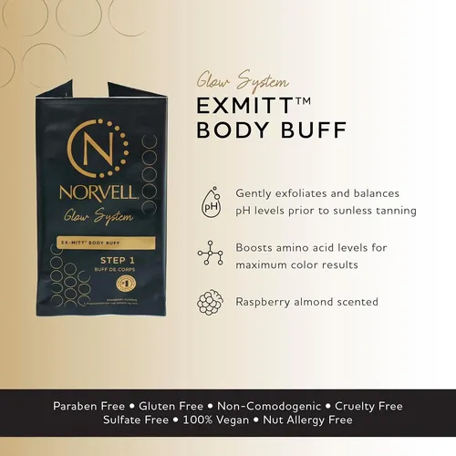 Guante Exfoliante Norvell Exmitt 1 Unidad Para Preparación