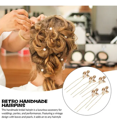 Joyas De Pelo Hechas A Mano Con Forma De Alfiler De Metal Pa
