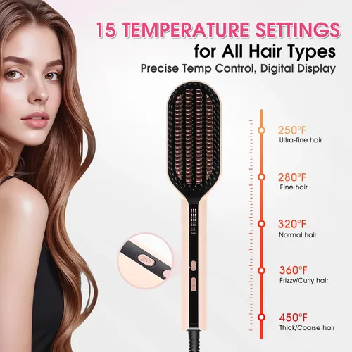 Plancha De Pelo Arasyleon Ionic Pink 5 Temp