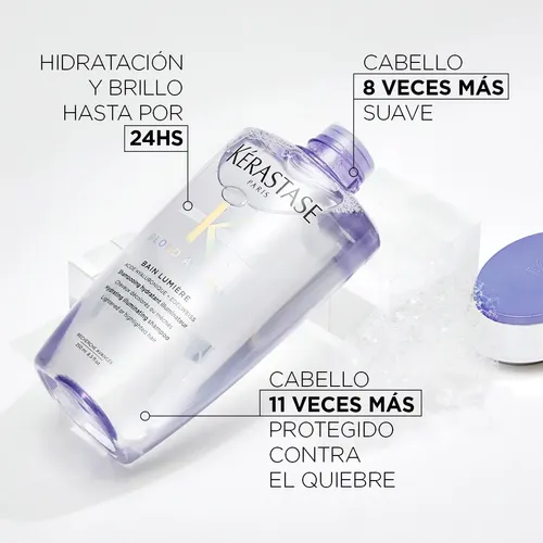 Shampoo Hidratación Brillo Cabellos Rubios Acido Hialuronico