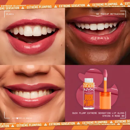 Brillo Labial Voluminizador NYX DUCK PLUMP en Strike a Rose