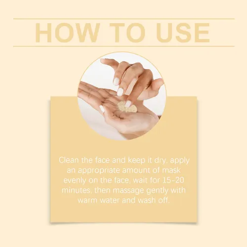 Rice Honey Brightening Mask, Moisturizing And Nourishing