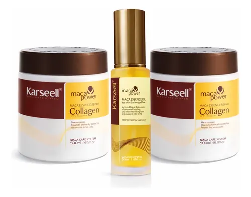 Karseell Mascarilla Capilar Colágeno X2 + Aceite Maca