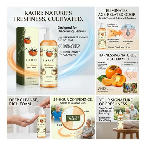 Deodorizing Persimmon Body Wash For Old People Smell, 1pcs
