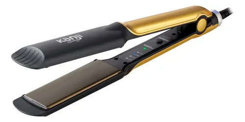 Planchita De Pelo Placas De Ceramica Kanji Kjhhb5002 Color Dorado