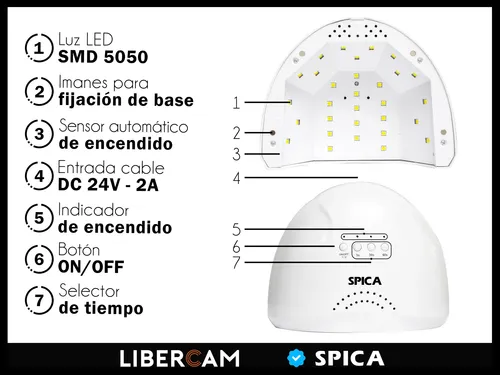 Cabina De Uñas 48w Profesiona Luz Led Secador Uv Manos Pies