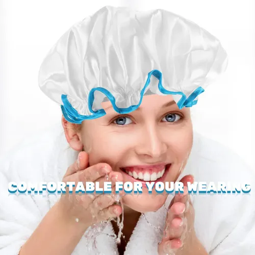4 Gorros De Baño Elásticos Para Adultos, Funda De Ducha Domé