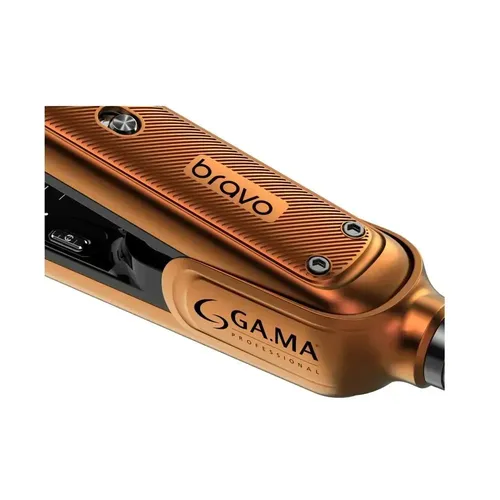 Plancha Gama Bravo Led Titanium 250° Ideal Para Químicos Con Cable Giratorio En Beauty Supply De Color Naranja