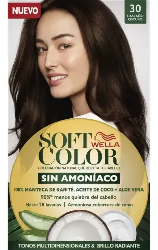 Tintura Soft Color Sin Amoníaco 30 Dark Brown Castaño Oscuro