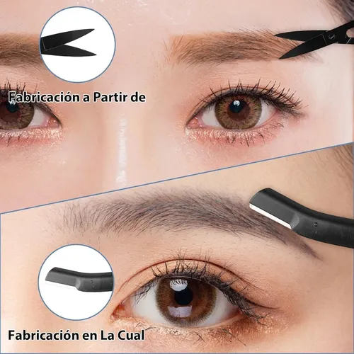 Tijeras Para Cejas, Pinzas Para Cejas, Kit 6 Piezas