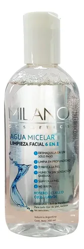 Agua Micelar Milano-limpieza Facial 6 En 1 (200ml)