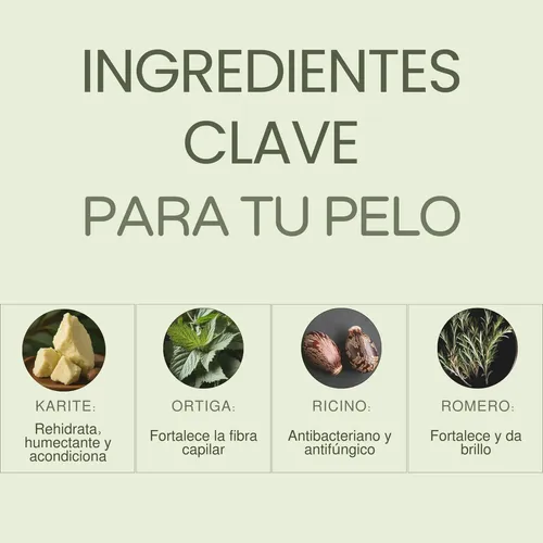 Acondicionador Solido, Ortiga, Fortalecedor, Natural, Vegano