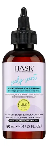 Aceite Capilar Hask, 120 Ml, Castor & Baobab Scalp Secret