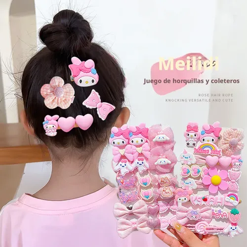 Bonitos Accesorios Para El Cabello Kuromi Para Niñas, Lindas