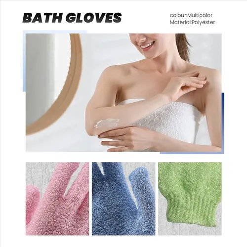 4 Pares De Guantes Para Ducha Y Baño Wash Skin Spa & Body Sc
