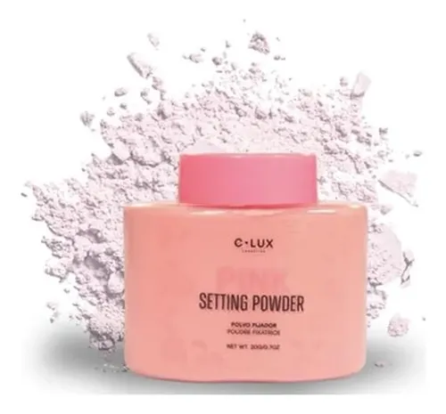 Polvo Fijador Rosa C-lux, Polvo De Acabado Suelto Translúcid