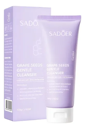 Jabon Limpiador Facial Semillas Uva Sebo Poros 100g Sadoer Todo Tipo De Piel Día/noche