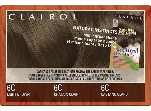 Tinte Natural Clairol Natural Instincts 6c Brass Free Light