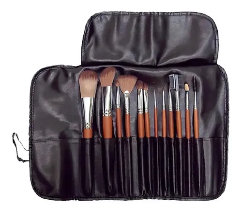 Set De Brochas Y Pinceles Para Maquillaje X 12 P1850