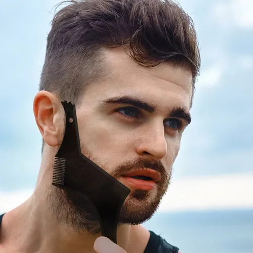 Herramienta Para Modelar La Línea Del Cabello Negra Beard Gu