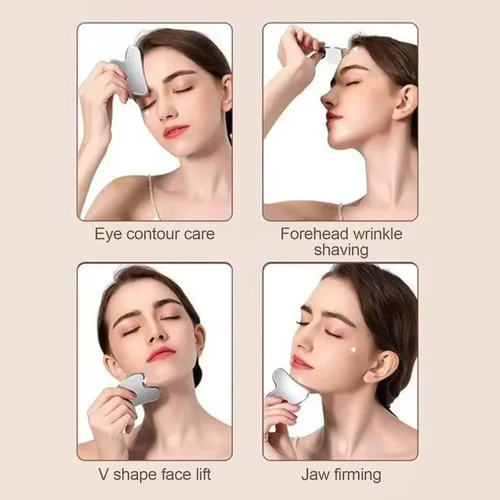 Espátula De Acero Inoxidable Gua Sha Tighten Skin Sc