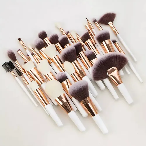 Juego De 40 Broches De Maquillaje De Gama Alta, Brochas Suel