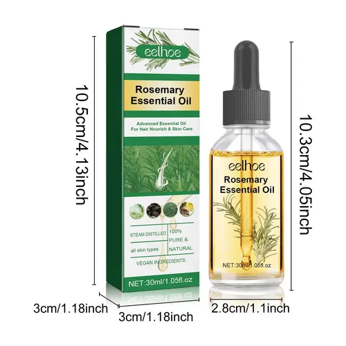 El Aceite Esencial De Romero For El Cabello Reduce La Caída
