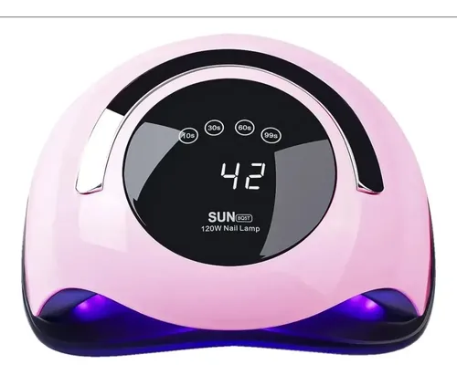 Cabina Uñas Uv/led Profesional Bq5t + Torno Lápiz + Fresas Color Rosa