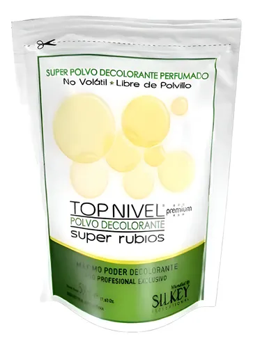 Polvo Decolorante Silkey Top Nivel Super Rubios X 500 Gr Ton