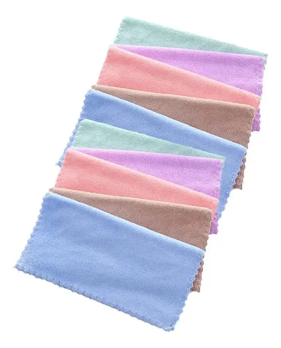 10 Toallitas De Microfibra Facial Toalla Facial Removedor De