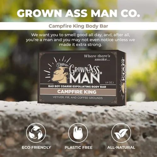 Barra Corporal Grown Ass Man Co. Campfire King (grueso)