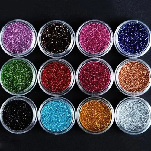 Pincel Con Purpurina Y Brocha De Cristal Acrílico Para Decor