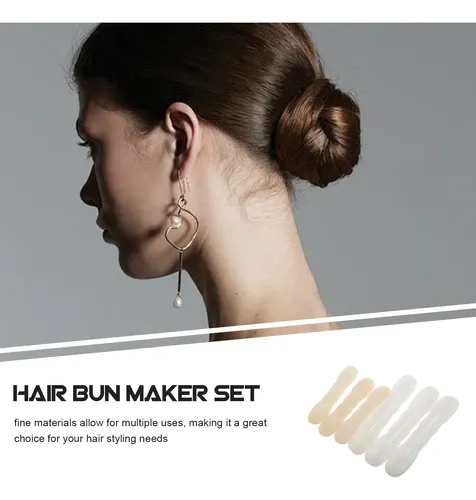 6pcs Bandas Para Hacer Moños Y Rulos Para Cabello