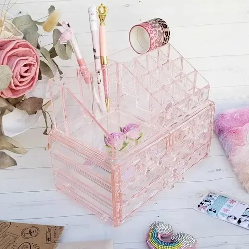 Organizador Para Maquillaje Escritorio Cosmeticos 4 Cajones