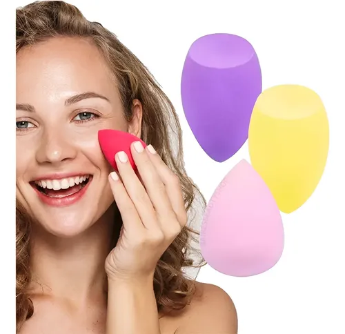 Combo De Esponjas Tipo Blender De Maquillaje Gota Biselada
