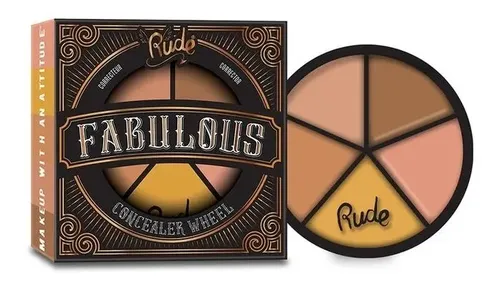 Corrector De Ojeras Fabulous Concealer Wheel Rude Cosmetics Tono Medium