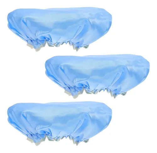 3 Gorros De Baño Impermeables De Doble Capa Simples De (xy)