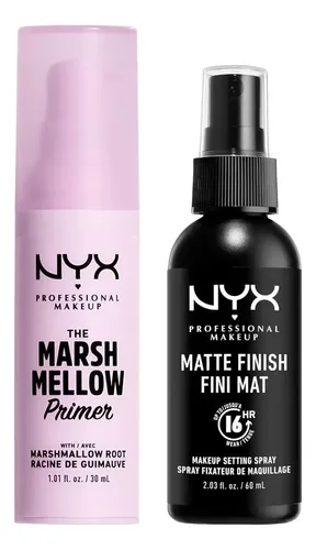 Set Primer Y Spray Fijador Nyx Maquillaje Matte
