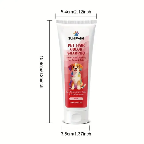 Tinte Rojo Para Perros – Semi-permanente Suave – 100ml