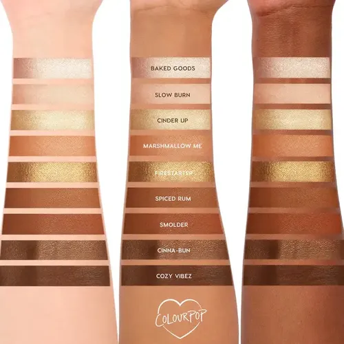 Paleta Sombras ColourPop Feelin Toasty 9 Tonos Marrón Mate