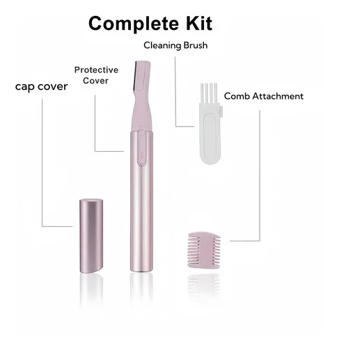 Depiladora Facial Cejas Mujer Recargable Piel Sensible
