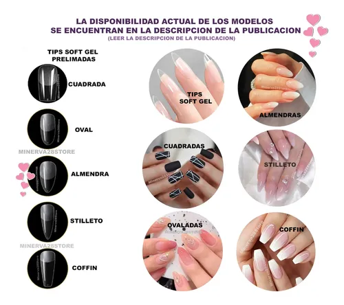 Kit Tips Soft Gel City Girl X600u Kapping Gel, Premium, Lima