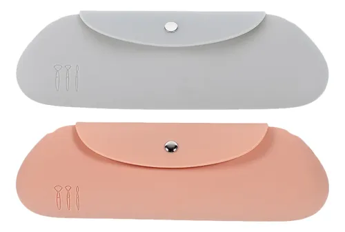 Bolsa De Silicona Para Brochas De Maquillaje, 2 Unidades, Bo