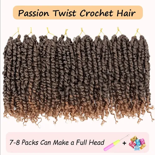 Pérdida De Cabello Passion Twist, Pretorcida, 20 Cm, 8 Paque