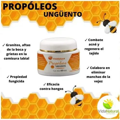 Crema Vida Natural Con Propóleos Cicatrizante Y Regenerativa