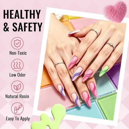 Set Profesional Esmaltes Gel 45 Colores Uv Manicura