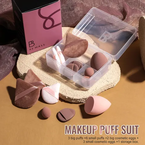 Bs-mall Set 14 Esponjas Triángulo Maquillaje