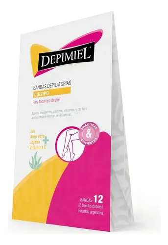 Depimiel Bandas Depilatorias Cuerpo X 12 Bandas Cera