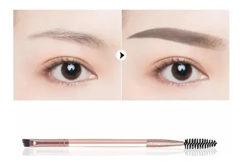 Cepillo Brocha Doble Para Cejas Máscara Makeup Maquillaje