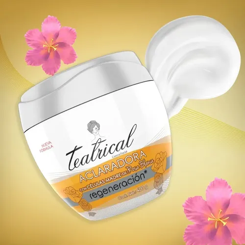 Crema Facial Aclaradora Teatrical Células Madre día/noche para todo tipo de piel de 200mL/200g